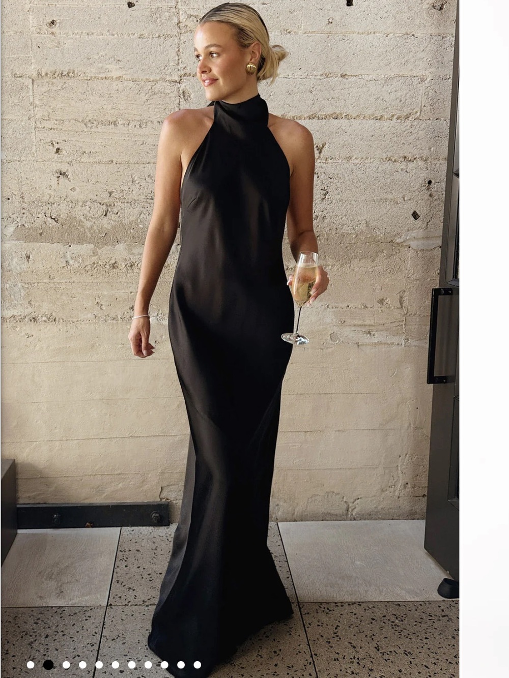 Show Me Your MuMu Lisa Maxi Dress Black - Picture 2 of 4